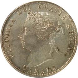 Twenty-Five Cents 1891 PCGS AU-55