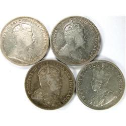 1903, 1906, 1910 and 1911, all F-VF
