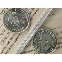 1946 2 pieces, ICCS MS-64 & ICCS MS-63