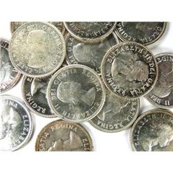 1953-1956 Dot. 14 pieces, Uncirculated