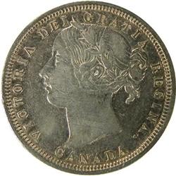 Canada Twenty Cents 1858 VF, scratches