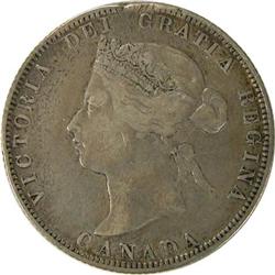 Twenty-Five Cents 1871H Obverse 2, VF