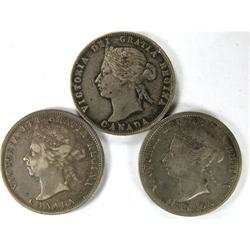 1872H Obverse 2, 1900 and 1901, all VF
