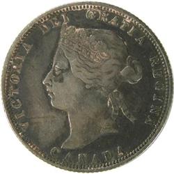 Twenty-Five Cents 1880H Narrow 0, VF