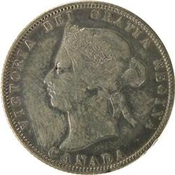 Twenty-Five Cents 1880H Wide 0, VF