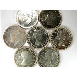 1942-1961, 7 pieces Unc to Choice Unc