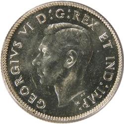 Twenty-Five Cents 1947 Dot ICCS MS-63