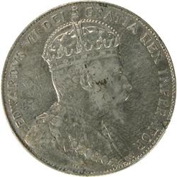 Fifty Cents 1910 Edwardian Leaves, EF