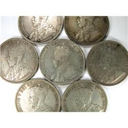 1912, 1913, 1931 X3 1936 X2, all Fine