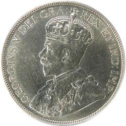 Canada Fifty Cents 1913 PCGS AU-58