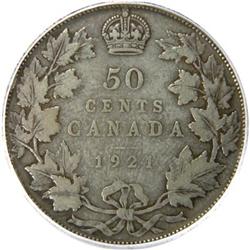 Canada Fifty Cents 1921 PCGS VG-10