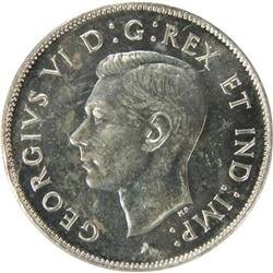 Fifty Cents 1947 Curved 7 ICCS MS-62