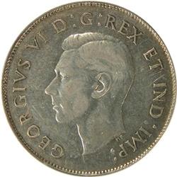 1947 Curved 7 Maple Leaf PCGS VF-35