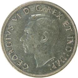 Silver Dollar 1947 Blunt 7, EF