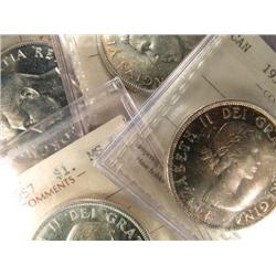 1949-1965 T5. Six pieces all ICCS MS-62