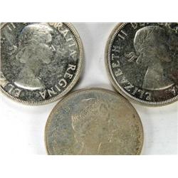 1953 NSF, 1953 SF, 1965 Type 5, all Unc