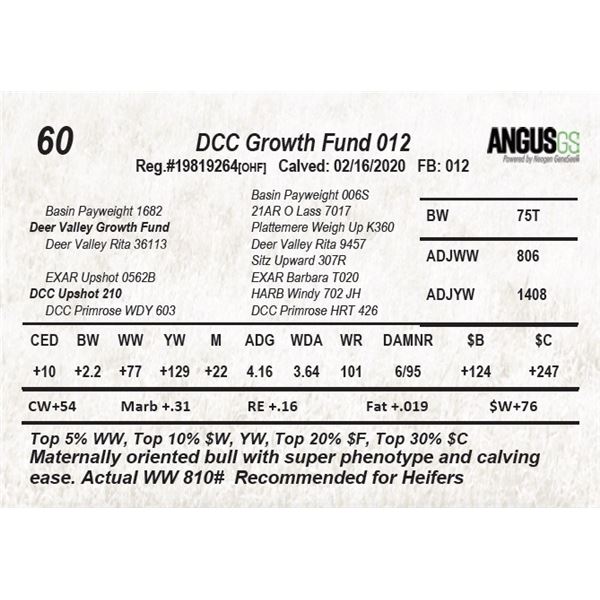 DCC Growth Fund 012