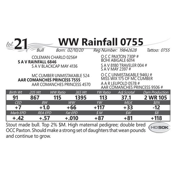 WW Rainfall 0755