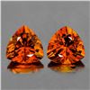 Image 1 : Natural MADEIRA ORANGE CITRINE PAIR - FL