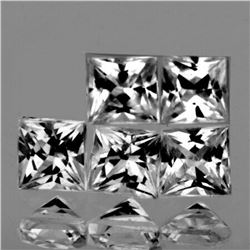 Natural White Sapphire 5 Pcs{Flawless-VVS1}