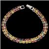 Image 2 : Natural Fancy Colors Sapphire 99.32 Ct Bracelet