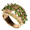 Image 2 : Natural Unheated Marquise Green Chrome Diopside Ring