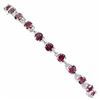 Image 2 : Natural Unheated Rhodolite Garnet Bracelet
