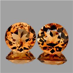 Natural Champagne Imperial Topaz Pair{Flawless-VVS1}