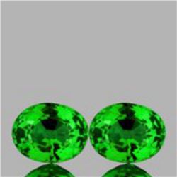 Natural Chome Green Tsavorite Garnet Pair{VVS}