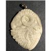 Image 1 : Hand Carved Antler Eagle & Goat Pendant