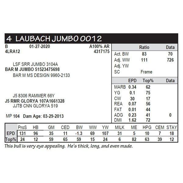 LAUBACH JUMBO 0012