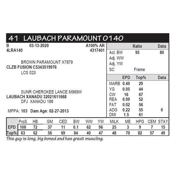 LAUBACH PARAMOUNT 0140