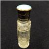 Image 1 : C. 1920 cut crystal perfume bottle with sterl