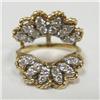 Image 3 : 14k yellow gold and diamond band with custom