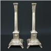 Image 1 : A pair of 800 silver candlesticks by I. Szekm