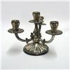 Image 2 : Pair of 800 silver candelabrum; each with cen