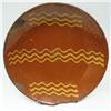 Image 2 : Two Pennsylvania glazed redware plates; both