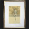 Image 1 : John Lear graphite on yellow paper "One Mile