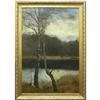 Image 1 : J. Parton oil on canvas; landscape with strea