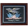 Image 1 : Needlework American eagle with U.S. flags; ea