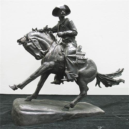 Frederic Remington bronze reproduction "Cowbo