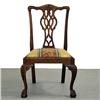 Image 2 : Set of six Chippendale style dining chairs in