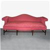Image 1 : English camelback sofa; serpentine back above
