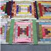 Image 2 : Hand stitched patchwork quilt; "Courthouse St