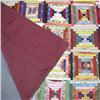 Image 3 : Hand stitched patchwork quilt; "Courthouse St