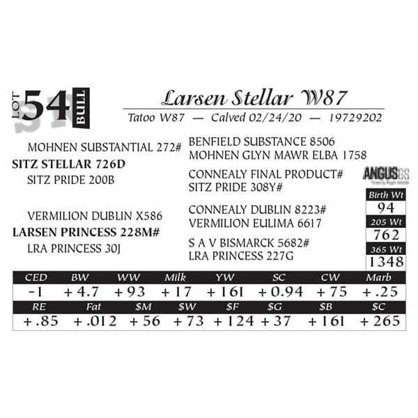 Larsen Stellar W87