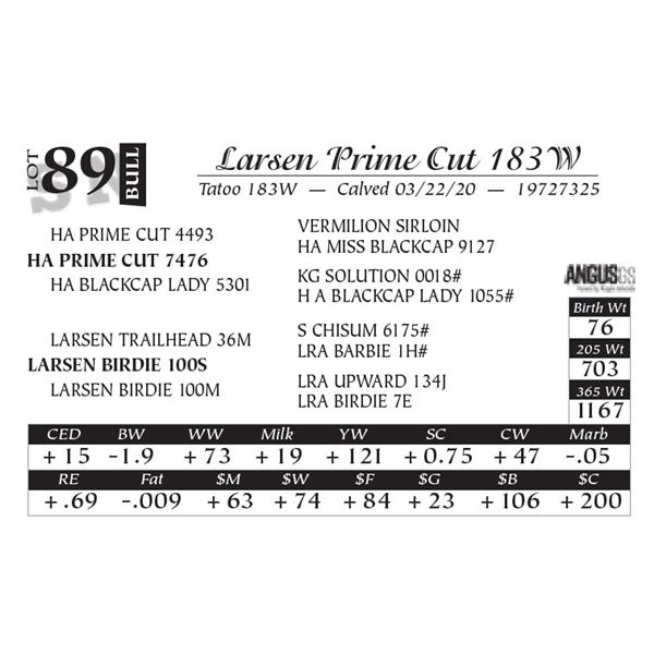 Larsen Prime Cut 183W
