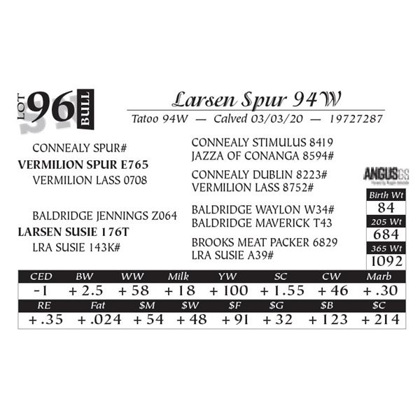 Larsen Spur 94W
