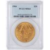 Image 1 : 1904 $20 Liberty Head Double Eagle Gold Coin PCGS MS64