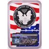 Image 2 : 2019-W $1 Proof American Silver Eagle Coin NGC PF70 Ultra Cameo Congratulations Flag